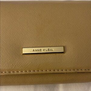 Anne Klein Tan Wallet with Saffiano Finish